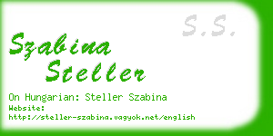 szabina steller business card